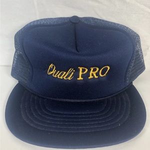 Vintage Quali Pro Blue Capital Snapback Trucker Rope Hat Cap
